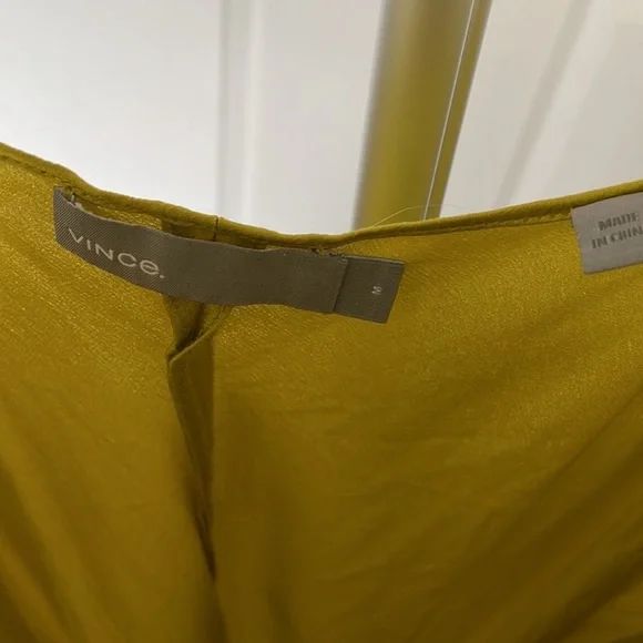 Vince Silk Camisole in Chartreuse, EUC, Size Medium - Picture 2 of 5